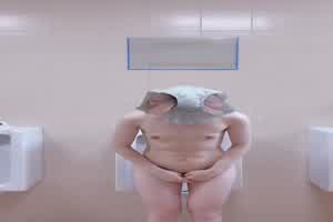 母狗在男厕内大胆全裸发骚  背景图片